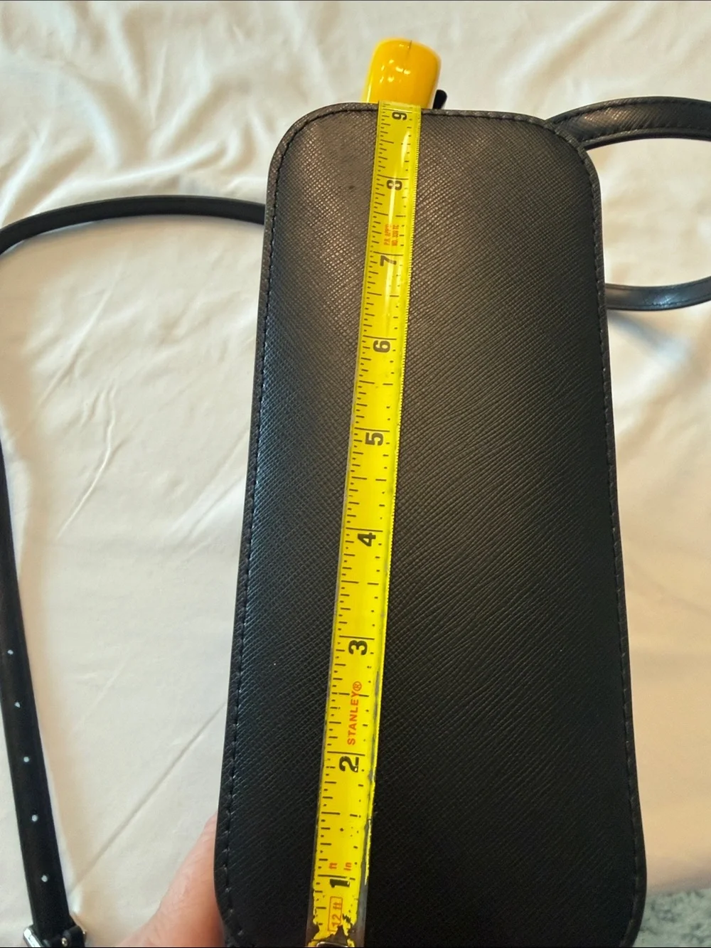 Kate Spade New York Black Saffiano Leather Scallop Crossbody Bag